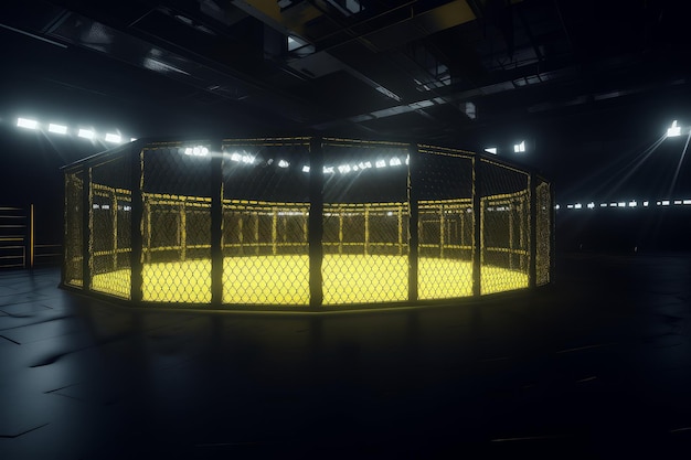 Foto ufc cage arena erzeuge ai