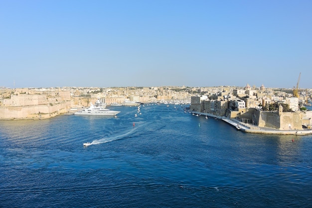 Ufergegend der Stadt Valletta Malta