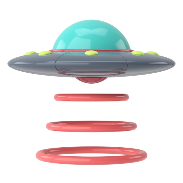 UFO 3D-Darstellung 3D-Rendering