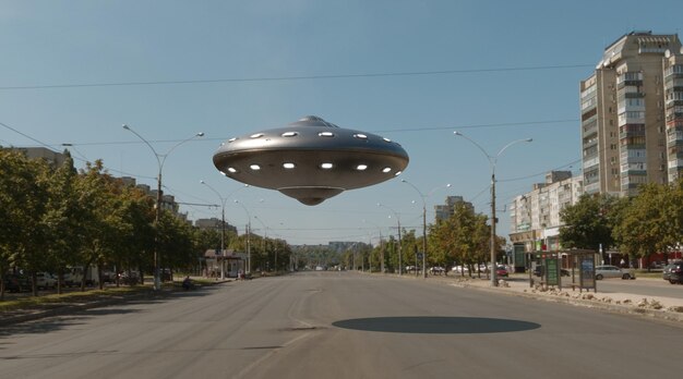 Ufo-3D-Visualisierung 3D-Rendering