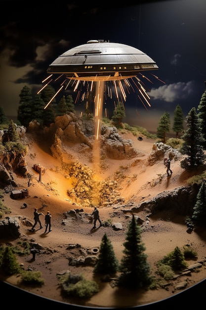 Foto ufo-absturz-diorama