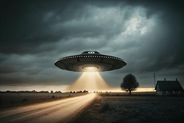 Foto ufo buntes illustrationsdesign