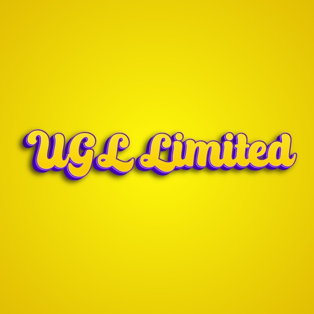 Foto ugllimited tipografia 3d design amarelo rosa branco fundo foto jpg