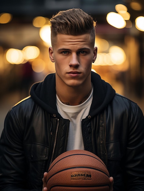 UHD-Hintergrundbild eines Basketballspielers