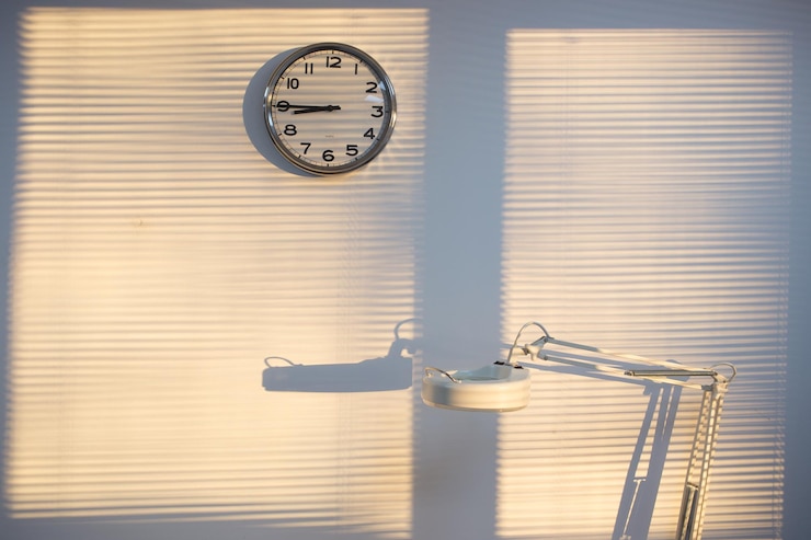 Foto uhr an der wand