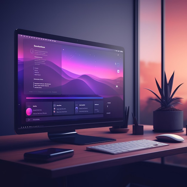 ui ux design 8k fondo dinámico utiliza un degradado de color