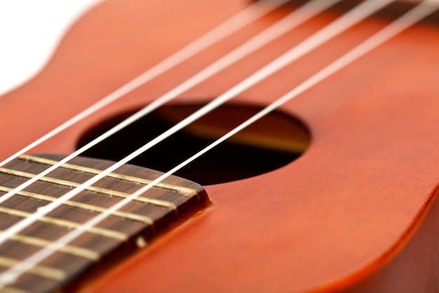 Ukelele, instrumento musical de cuatro cuerdas