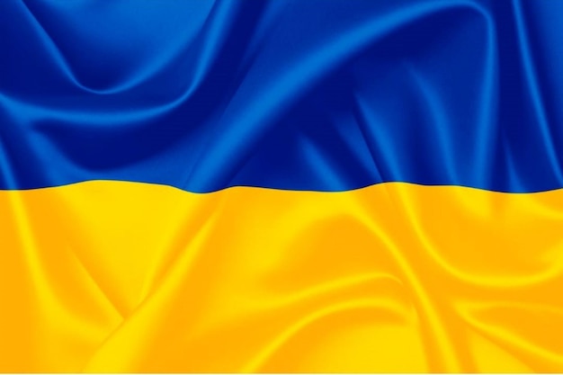 Ukraine-Flagge 3D-Textur