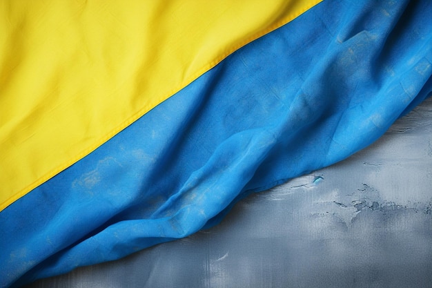 Ukrainische Flagge kopieren Raum textierte Hintergrund