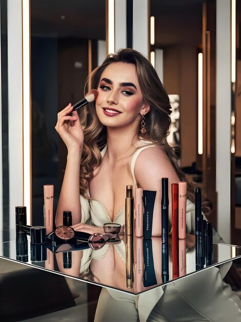 Ukrainische Glamour-Make-up-Trials und Schönheit