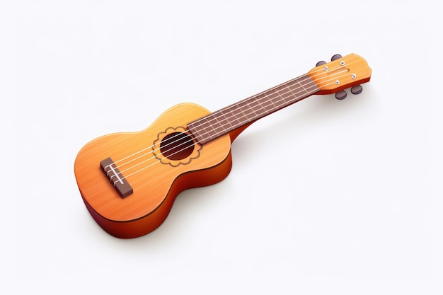 Ukulele-Symbol auf weißem Hintergrund ar 32 v 52 Job-ID bdd74bb8afcf4db4a03be9c51e8737d4