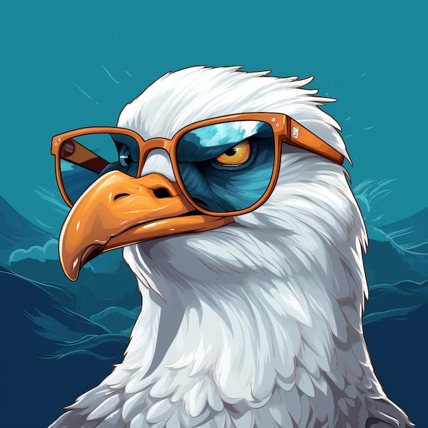 Ultra Cartoon Seagull mit Einstellung und coolen Accessoires