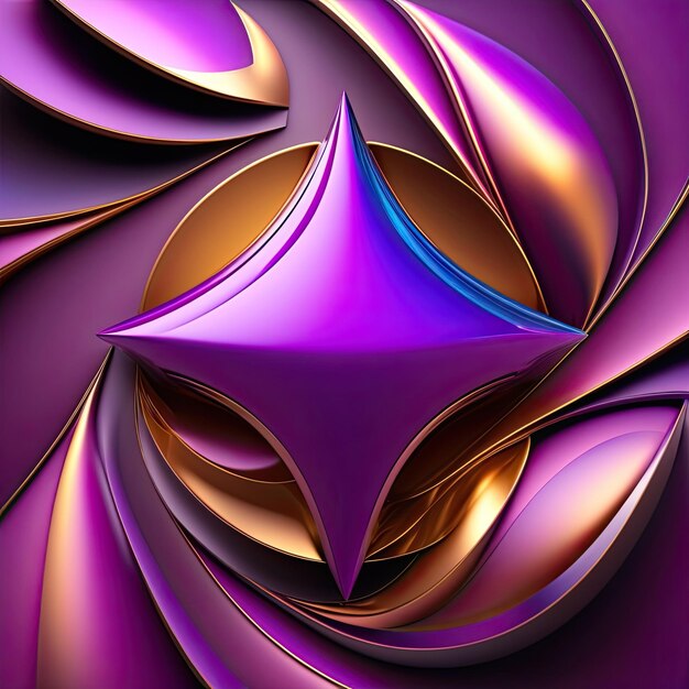 Ultra largo abstrato roxo fundo 3D