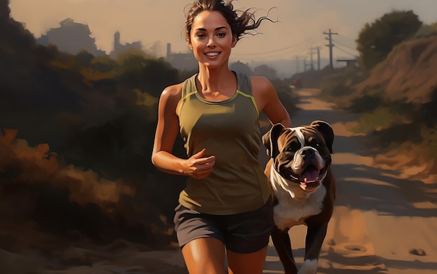 Ultra Realismo Mujeres y Perro en Jog AI generativa