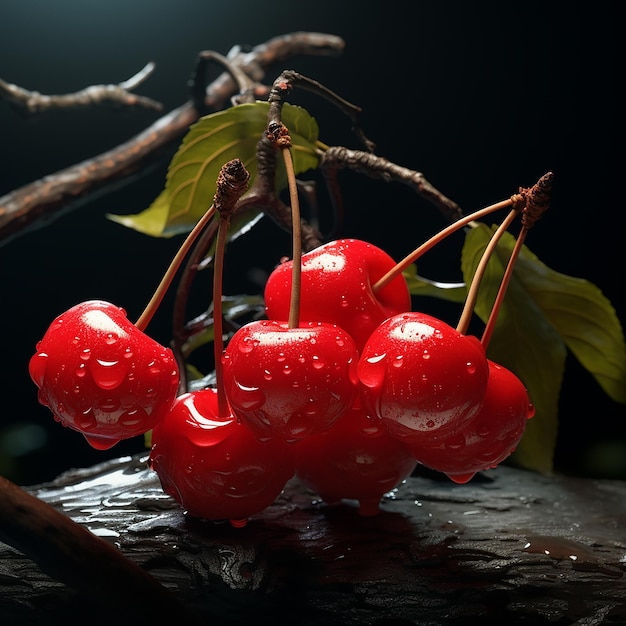 Ultra Realista 16K UHD Acerola Cherry Arte Digital