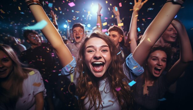 Ultra realistische Studenten freuen sich über die Feier der Weltstudententagsparty