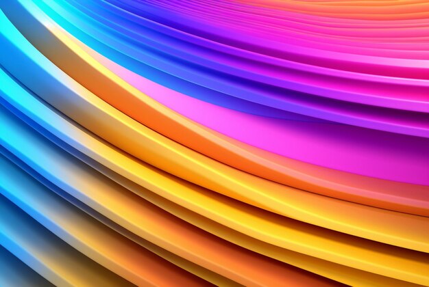 Ultra Wide Bright Striped Gradient background generative ai