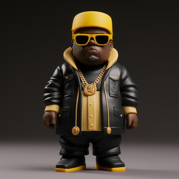 Ultradetailliertes Funkopop Notoriousbig Figuren-Scannerbild