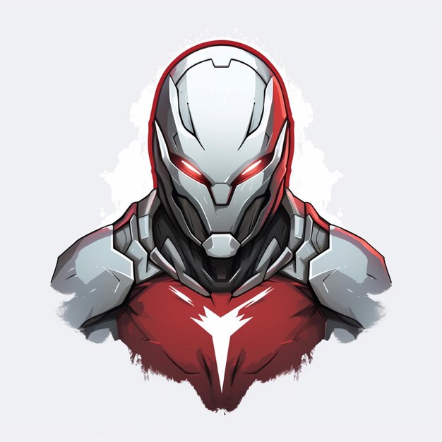 Ultraman-Logo mit isoliertem Hintergrund