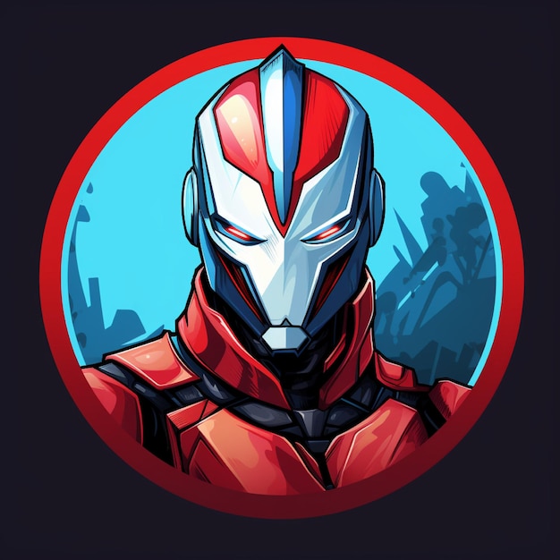 Ultraman-Logo mit isoliertem Hintergrund