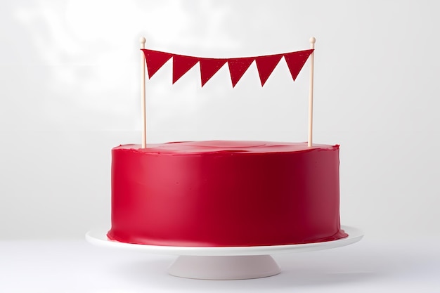 Ultrarealismo pastel de color sencillo con velas en blanco para un cumpleaños inolvidable