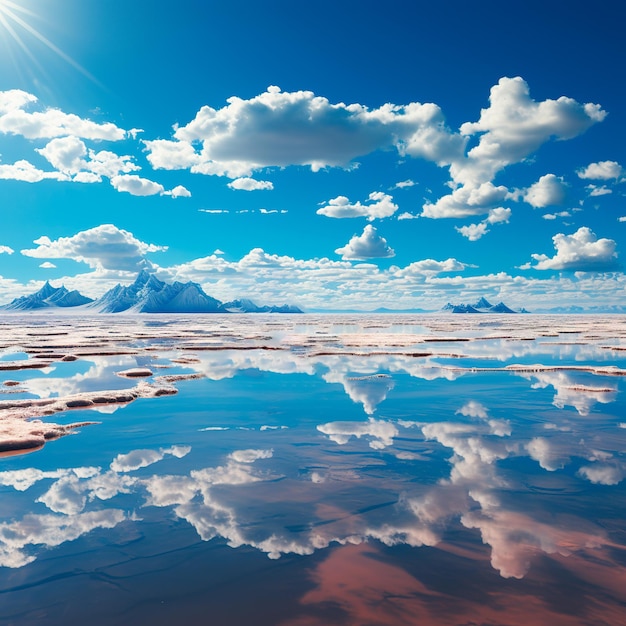 Ultrarealistisches Bild der Salar de Uyuni-Wüste