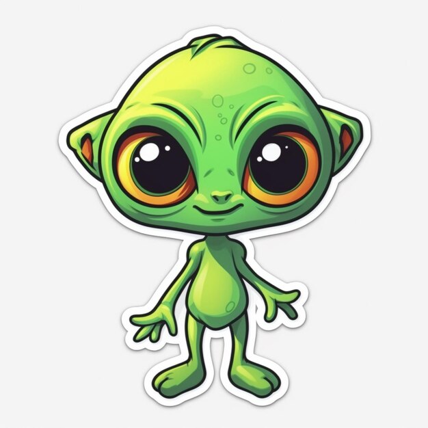 Alienígena Verde Vetor PNG , Adesivo Clipart Criatura Alienígena Verde Com  Olhos Grandes E Orelhas Pontudas Isoladas Em Desenho Animado De Fundo Cinza  Claro, Adesivo, Clipart Imagem PNG e Vetor Para Download