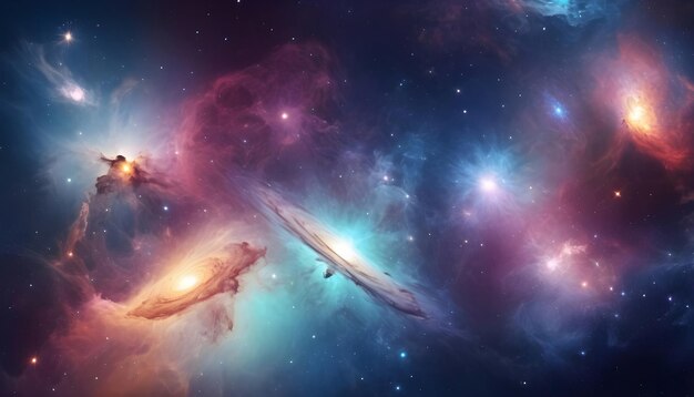 um aglomerado estelar está no centro de uma nebulosa