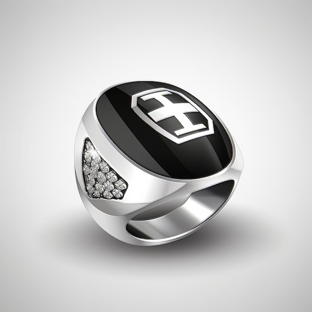 Foto um anel com um logotipo que diz bmw