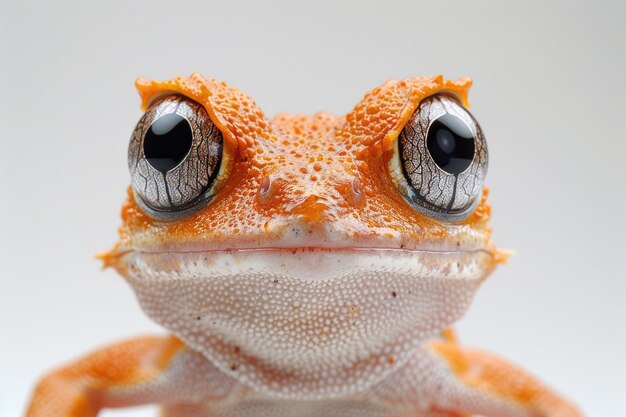 Um animal engraçado capturado contra um fundo branco