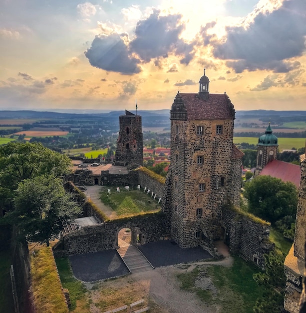 Um antigo castelo medieval na Alemanha