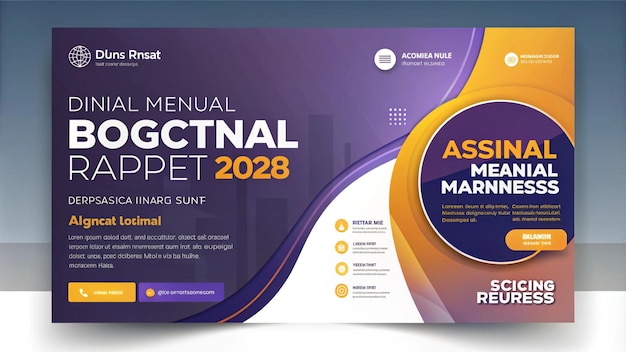 um anúncio roxo para uma empresa chamada um tipo de design