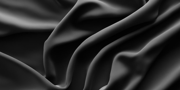 Um ar de elegância é estabelecido pela textura de seda preta do cenário