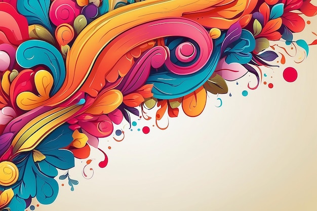 Um arquivo de ilustrador Adobe de borda colorida está disponível