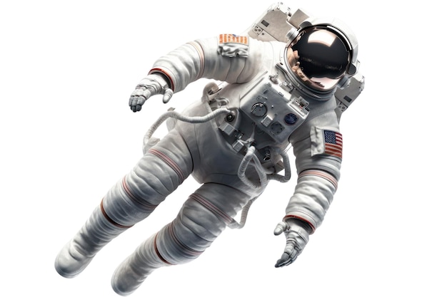 Um astronauta com a palavra nasa no capacete