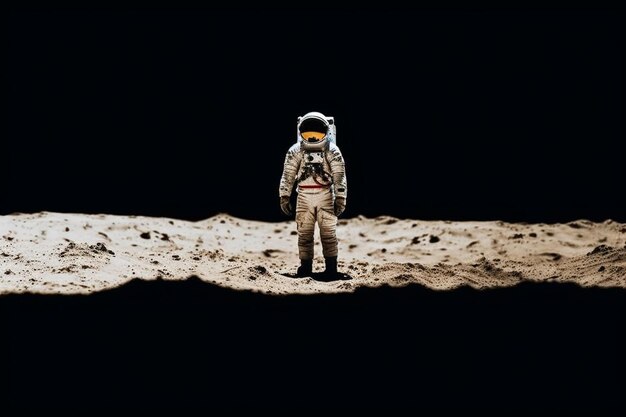 Foto um astronauta com um fato espacial.