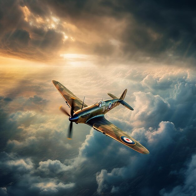 Um avião com a palavra "guerra" na cauda está a voar no céu.