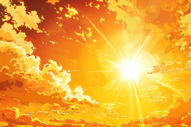 Foto um avião voando no céu com o sol no fundo adequado para conceitos de viagem e transporte