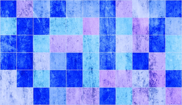 Foto um azulejo azul e roxo com fundo branco
