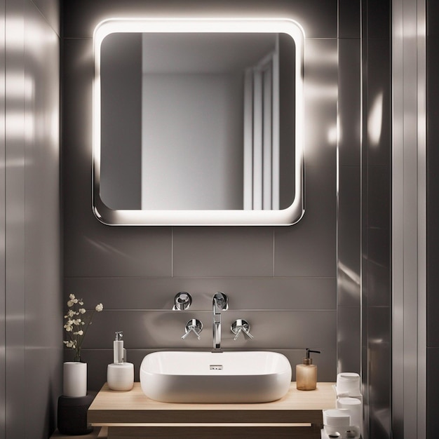 Foto um banheiro moderno e luxuoso