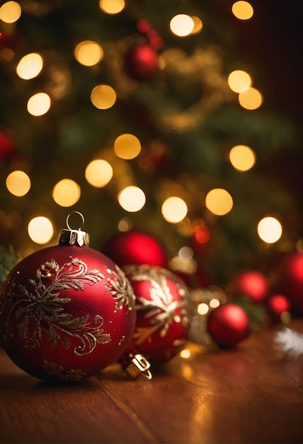 Foto um banner de natal lindamente feito à mão com detalhes intrincados e cores vibrantes