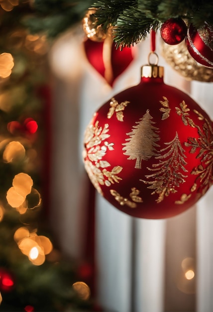 um banner de Natal lindamente feito à mão com detalhes intrincados e cores vibrantes