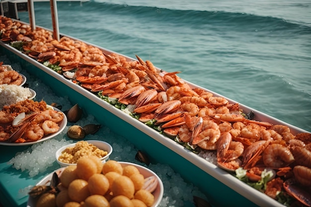 Foto um banquete de delícias culinárias