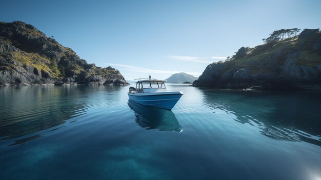 Um barco na água com a palavra mar na frente.