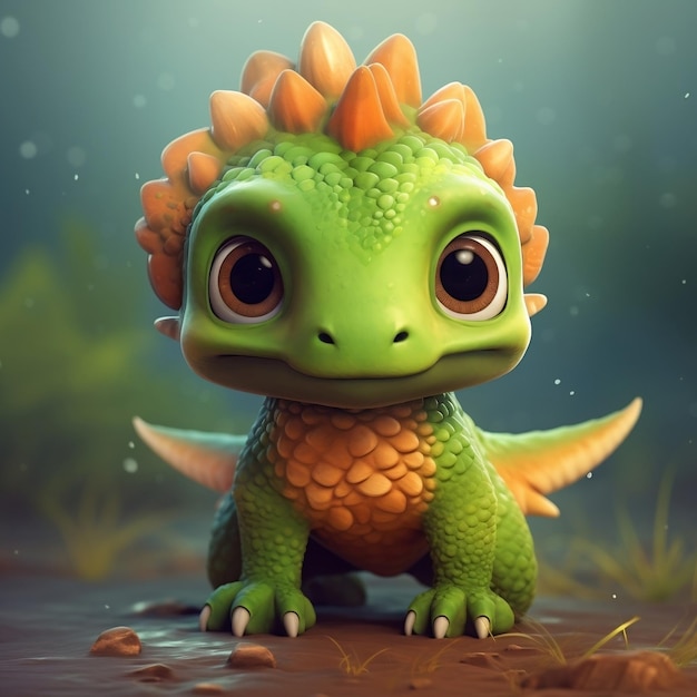 Um bebê fofo Dino AI