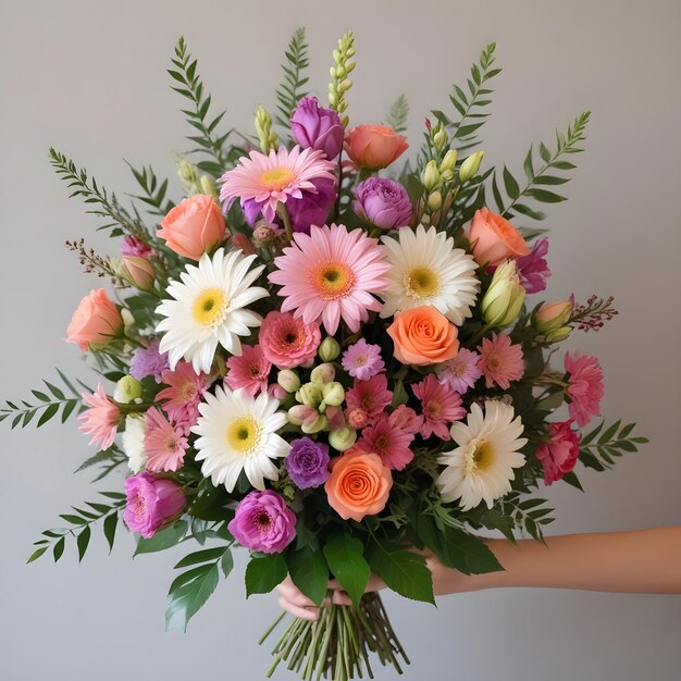 Foto um belo bouquet de flores.