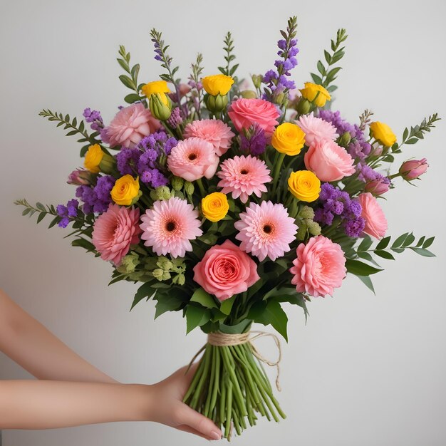 Foto um belo bouquet de flores.