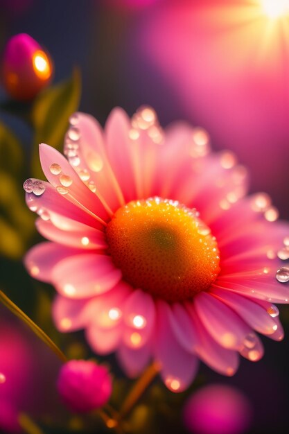 Um belo feixe de flores.