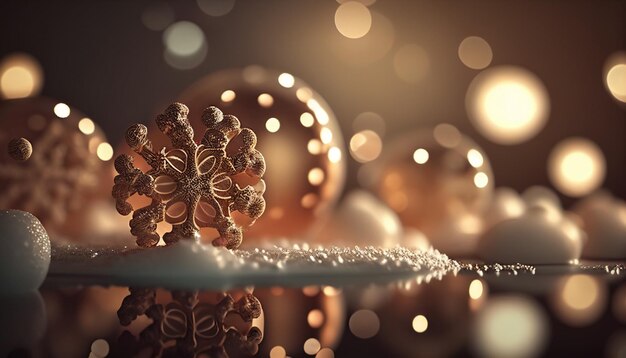 Um belo fundo de Natal em bokeh