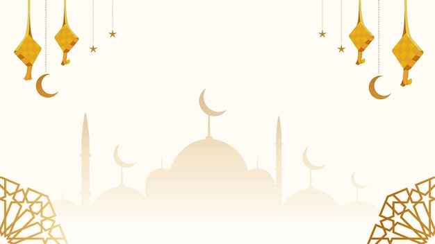 Um belo fundo de promoção minimalista do Ramadão